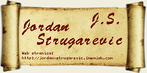 Jordan Strugarević vizit kartica